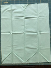1930’s Vintage Feedsack Fabric- Over 1.75 Yards Total- Green Reproduction- VTG