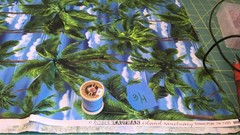 .75 yard piece “Island Sanctuary” Cotton Fabric by Robert Kaufman #7495