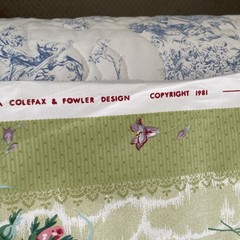 COLEFAX & FOWLER 30 Yds “ Gallica” Green Floral Chintz Rare Stunning
