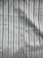 2.5 Yards Vintage Stripes Cotton ? Fabric 45” X 72” Striped White White Shiny