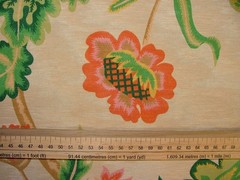 Marvic Textiles Watered Silk Moire Floral Curtain Upholstery Cushion Fabric