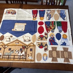 Cranston Print Works Nativity Scene Keepsake Crafts Uncut Christmas Fabric Panel