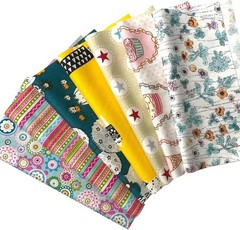 Diverse 50-Piece Floral Cotton Craft Fabric – 10×10 Precuts for All Projects
