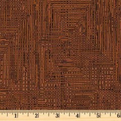 Grass Roots Grasscloth Dark Wood Brown Blender 05233I Fabric By Half Yard