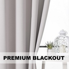 Grommet Blackout Curtains for Bedroom and Living Room – 2 Panels Set Thermal …