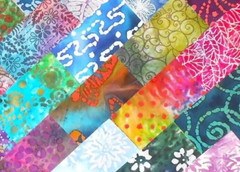 48 PCS BATIK ~ 5″X5″ PRE-CUT QUILT SQUARES CHARM PACK ~ FREE SHIPPING