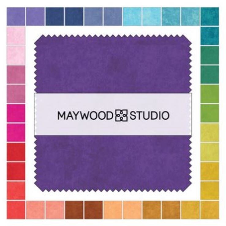 5″ Charm Pack Shadow Play Spectrum Maywood Studio Cotton Fabric Precuts M422.36
