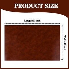 Ramya Brown-a Faux Leather Sheet 12″x53″