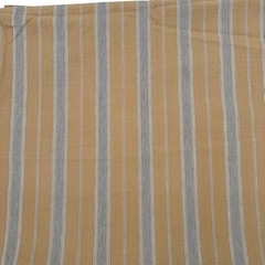 Vintage Fabric Striped Ticking Brown 54″x 5 yds Cotton