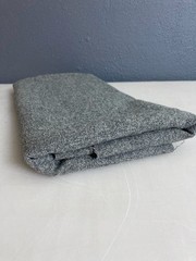 Heavyweight Charcoal Gray Wool 61″ Last Half Yard Left Craft Project