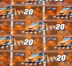 SALE Vintage NASCAR Tony Stewart #20 100% Cotton Fabric The Home Depot Sold BTHY