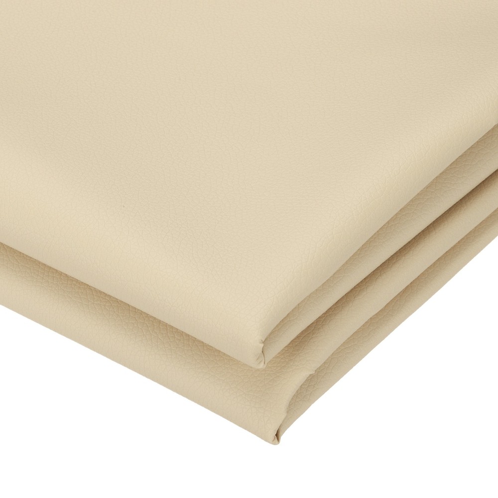 63×39.4in Faux Leather Sheets, Faux Leather Fabric Vinyl PVC, Beige