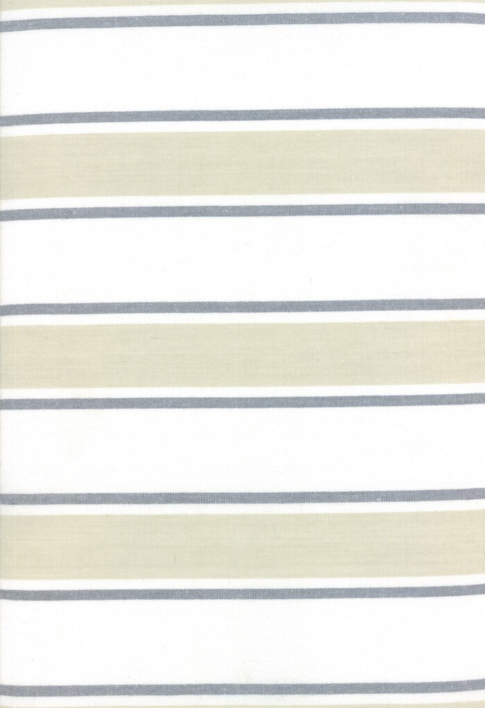 18″ Rock Pool Tan Striped Toweling Tea Towels by Moda Half Yard 992 255