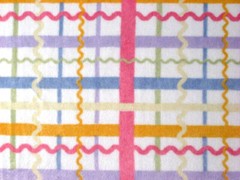 PASTEL PLAID MINKY CUDDLE SMOOTH SILKY PLUSH SEW QUILT CRAFT FABRIC BTY & PRECUT