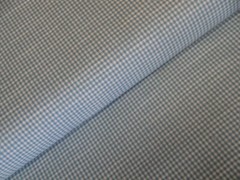 Diamond Textiles Light Blue Chambray Small Check Cotton Homespun Sewing Fabric