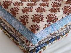100pcs Hand Block Printed Scrap Fabric – Quilting, Sewing & Handmade Crafts