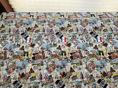 Cotton Fabric Travel World BY Hobby Lobby 44”X 36”500