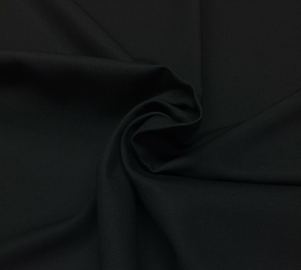 BLACK CANVAS COTTON DUCK 12 OZ APPAREL TOTE BAG UPHOLSTERY FABRIC 67″ W MADE USA