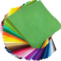 Durable 1.4mm Thick Felt Fabric Sheets – 42 Assorted Colors for Crafters