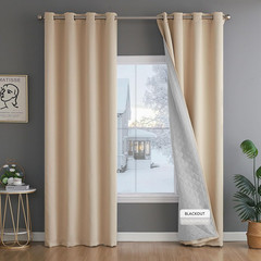 3-In-1 Thermal Blackout Curtains for Winter Insulating – Noise Cancelling Curtai