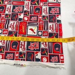 fabric traditions quilting cotton MLB red baseball cardinals 2015 28×58 1.6 yard