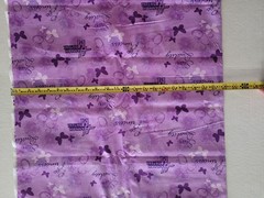 Purple With Butterflies Hannah Montana Cotton Fabric 43″ X 58″