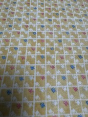 Tea Party quilt fabric by RJR Fabrics 7112-2 yellow grid pattern