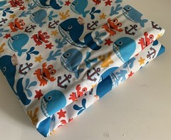 Fabric 3 Yards Whales Ocean Nursery