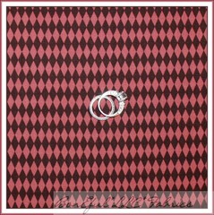 BonEful Fabric FQ Cotton Quilt Pink Rose Brown Diamond Paris Stripe Calico Girl