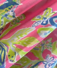 Lilly Pulitzer Polyester Fabric Multi Squeeze The Day 36″ x 57″
