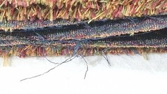 Jacquard Upholstery Fabric Remnant Fringe 28″x60″ Multicolor Tweed End of Roll