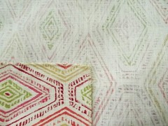 RICHLOOM PLATINUM RICOCHET MARSALA GEOMETRIC COTTON UPHOLSTERY FABRIC 25″X25″