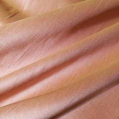 PINK LEMONADE FAUX SILK DUPIONI FABRIC 58″ TWO TONE PINK YELLOW BY THE YARD