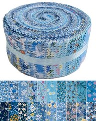 Jelly Roll Fabric 40 Precut Strips 2.5×44 Floral Cotton for Quilting DIY
