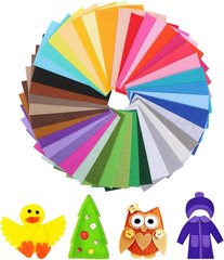 40Pcs Felt Fabric Sheet, 40 Colors Soft Felt Fabric Sheet 20 X 30Cm Felt Square