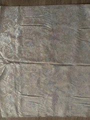 VTG Pastel Rose Pink Damask Tapestry Fabric 9.9 Yd Lot Textured Sheen Floral