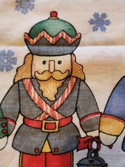 Daisy Kingdom Fabric “Nutcracker Sweet Border” 4663 Christmas Holiday 1-1/4 yd