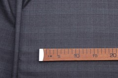 Lanificio Cerruti 130’s Gray Green check color pattern wool suiting fabric 5mts