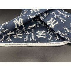 MLB NY New York Yankees Baseball Fabric Licensed 2015 Fabric 58″ W x 38″ L