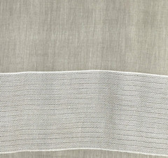 ANTIQUE GOLD LINEN STYLE DRAPERY FABRIC W/ EMBROIDERY DETAILS 60″ WIDE BY THE YD