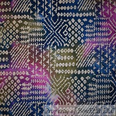 BonEFul FQ Cotton Quilt Rainbow Blue Green African Gold Batik Texture Blender UK