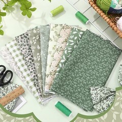 High-Quality Sage Green Fat Quarters – 18×22 Inches, Perfect for DIY Crafts