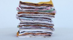 Hand Block Fabric Scrap Set | 100 Pieces of Cotton Remnants for Quilting