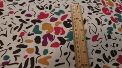 appox. 6 yards! of multicolor synthetic fiber fabric 136 x 58 inches