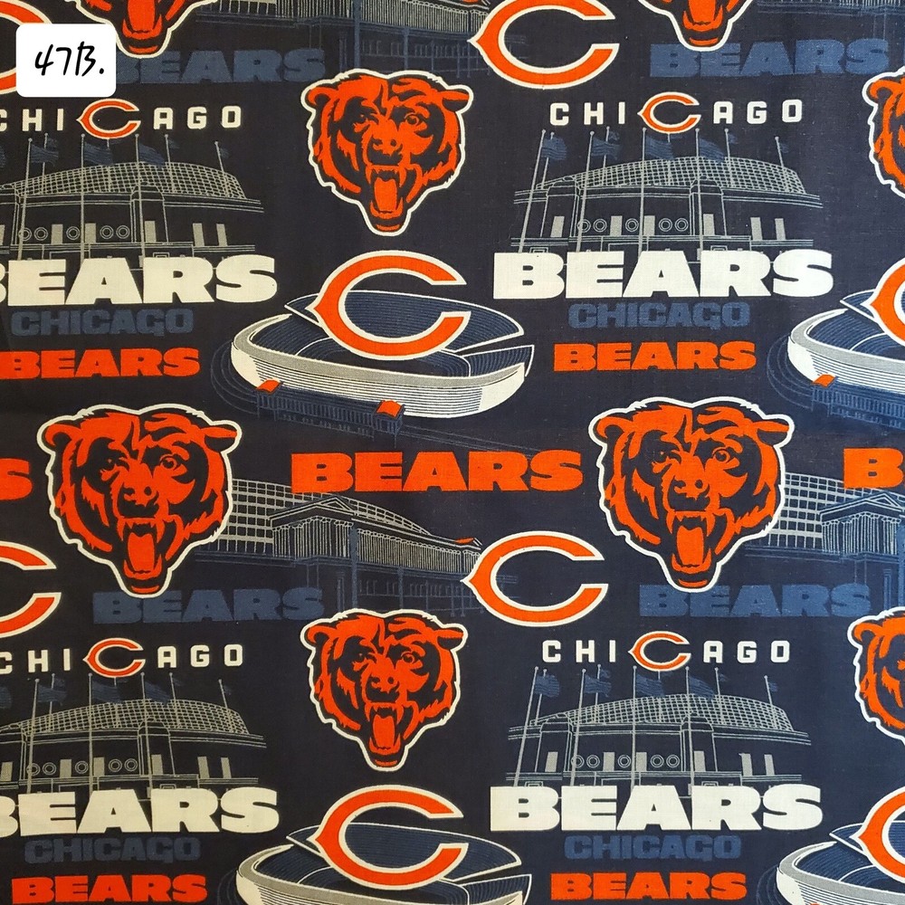 Sports Cotton Fabric by the ½ yard- Football Teams
