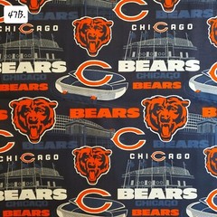 Sports Cotton Fabric by the ½ yard- Football Teams