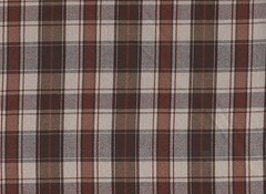 Brown Check Polyester Viscose Fabric (150cm wide)