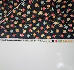 Knock Knock Fabric 1 Yard Dana Brooks Henry Glass Hong Kong 9372 Floral Swirls