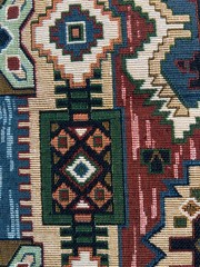 Fabric Upholstery Tapestry Kilim Bohemian Boho Tribal Southwestern 41″ L x 53″ W