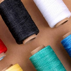 Qmnnma Waxed Thread 284 Yards, 150D 284 yards (10.5 cm/4.13 inches), Black